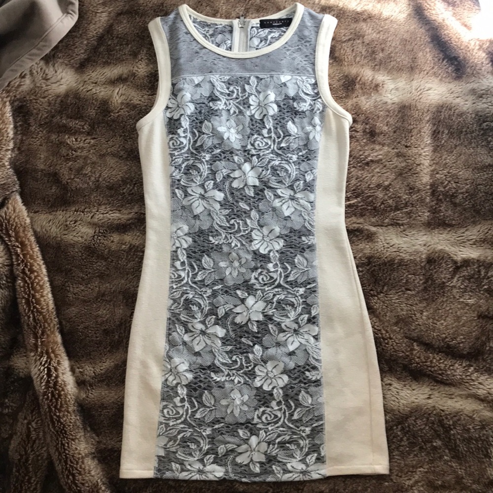 White and grey sanctuary dress